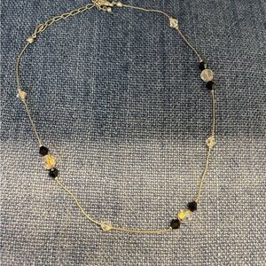 Elegant Black and Silver Necklace